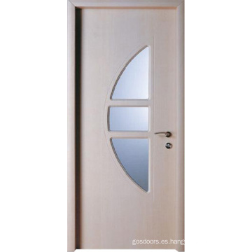 Diseño de madera de la puerta de cristal (WX-PW-134)